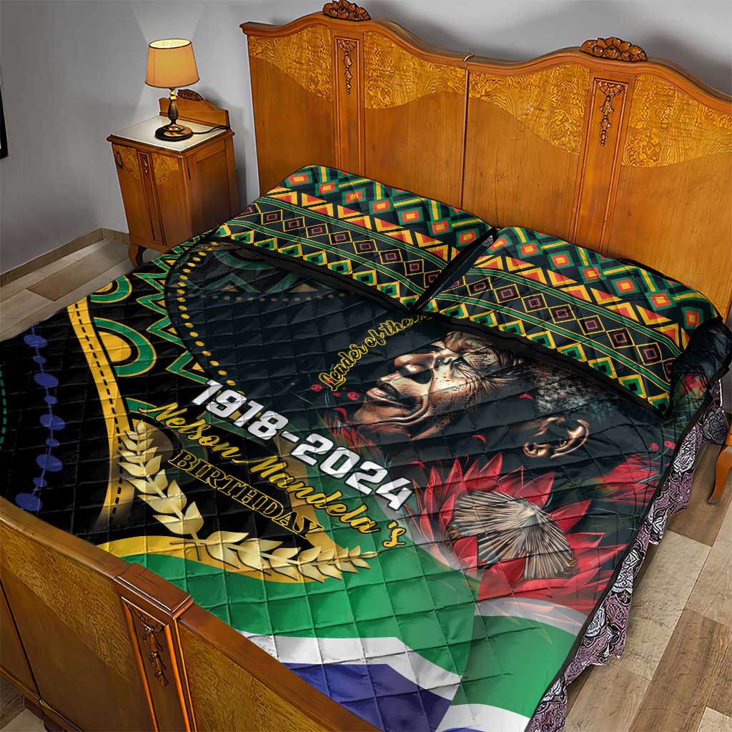 Nelson Mandela Birthday Quilt Bed Set Leader of the Nation LT01