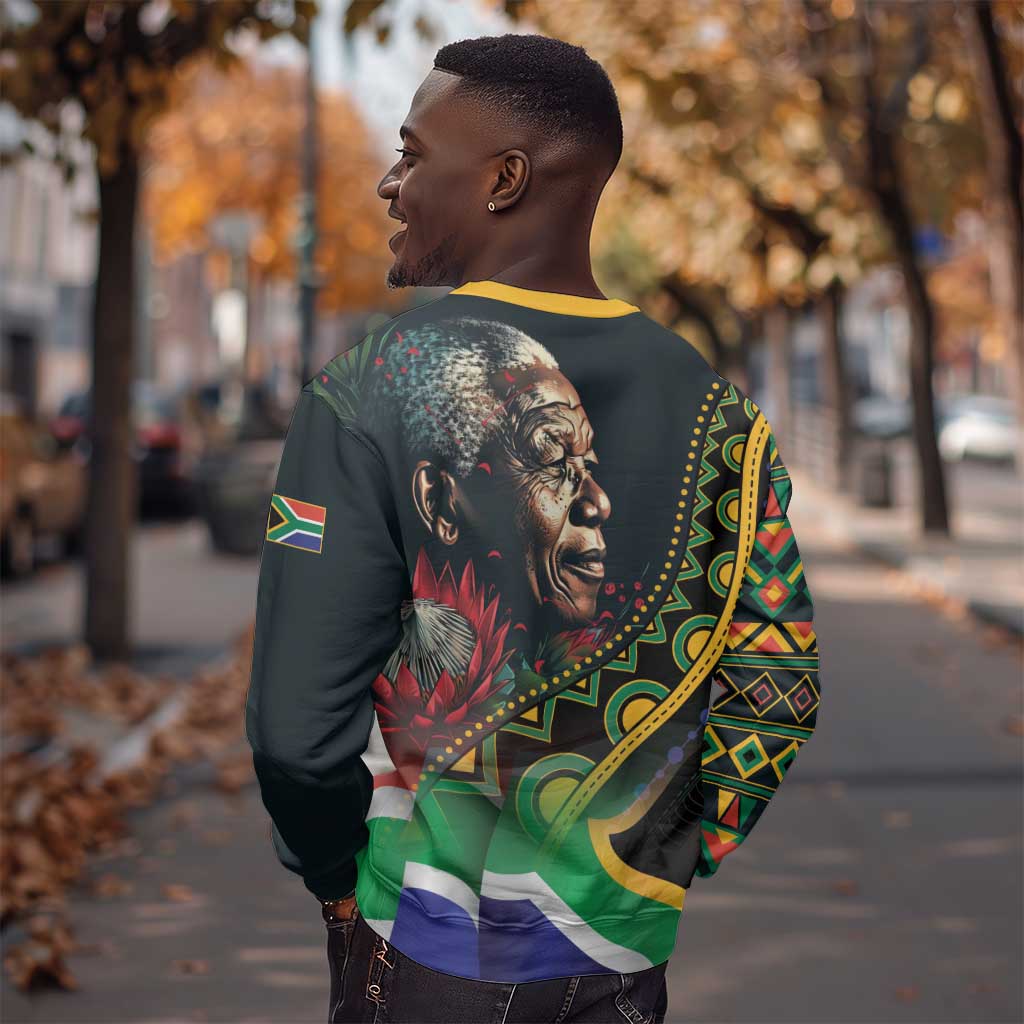 Nelson Mandela Birthday Sweatshirt Leader of the Nation LT01