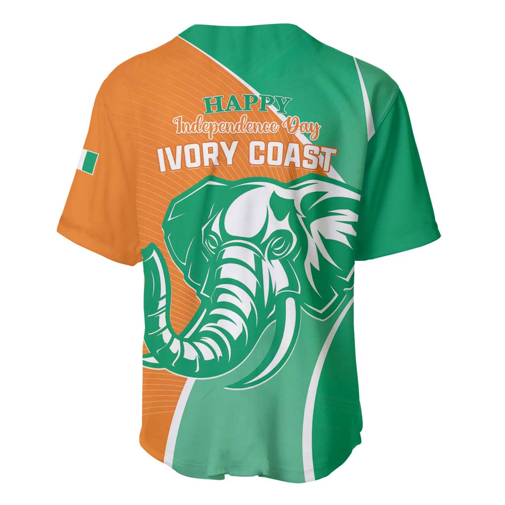 Ivory Coast Independence Day Baseball Jersey Cote d Ivoire Elephant LT01