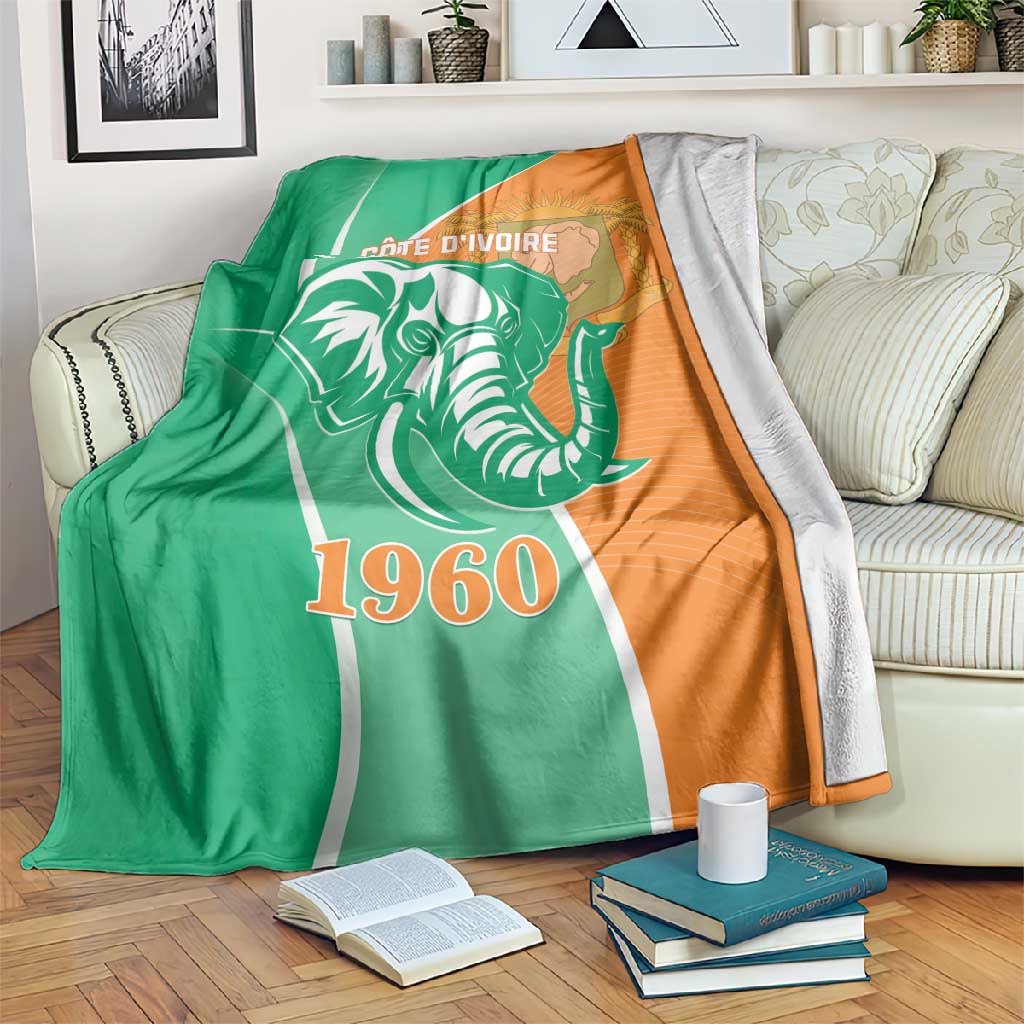Ivory Coast Independence Day Blanket Cote d Ivoire Elephant LT01