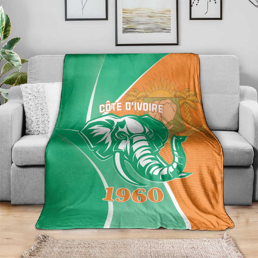 Ivory Coast Independence Day Blanket Cote d Ivoire Elephant LT01