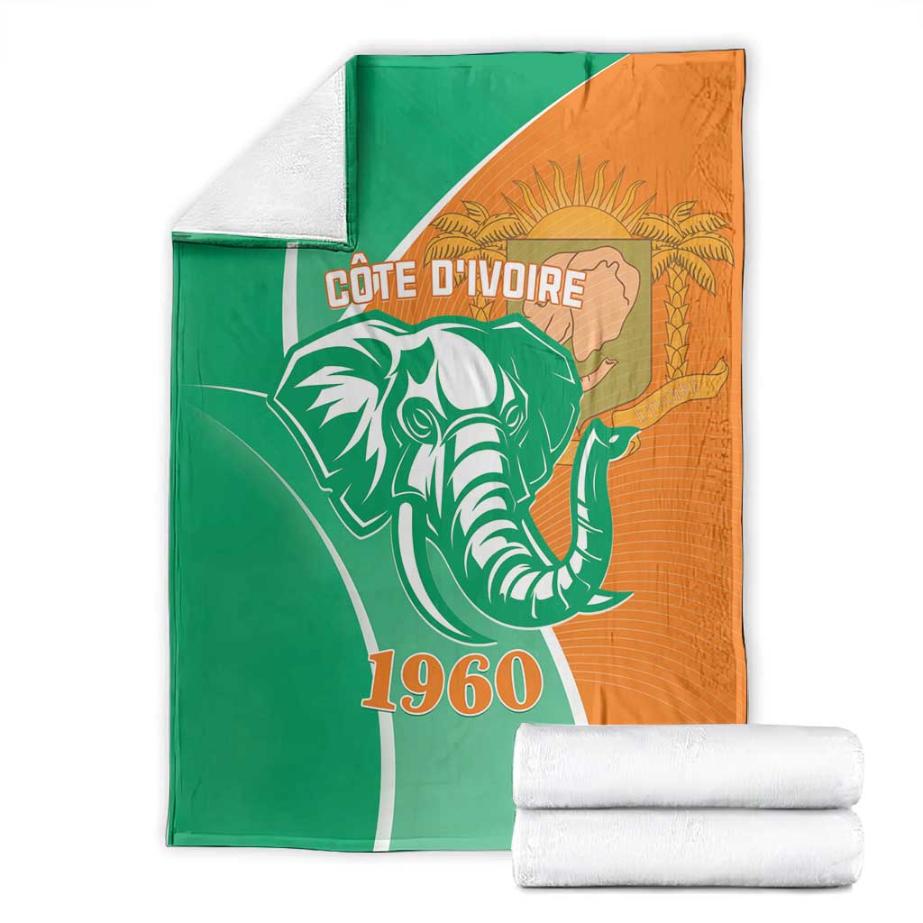 Ivory Coast Independence Day Blanket Cote d Ivoire Elephant LT01