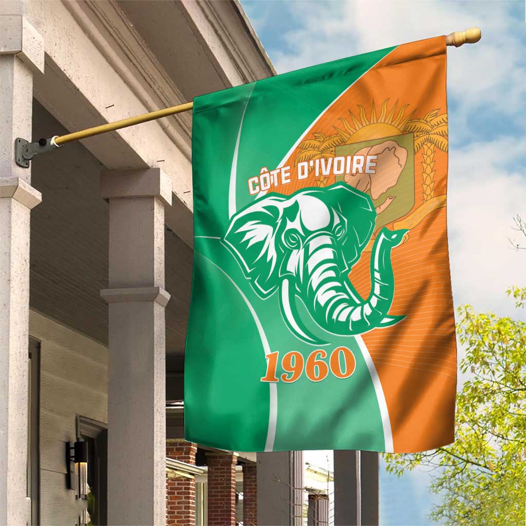 Ivory Coast Independence Day Garden Flag Cote d Ivoire Elephant LT01