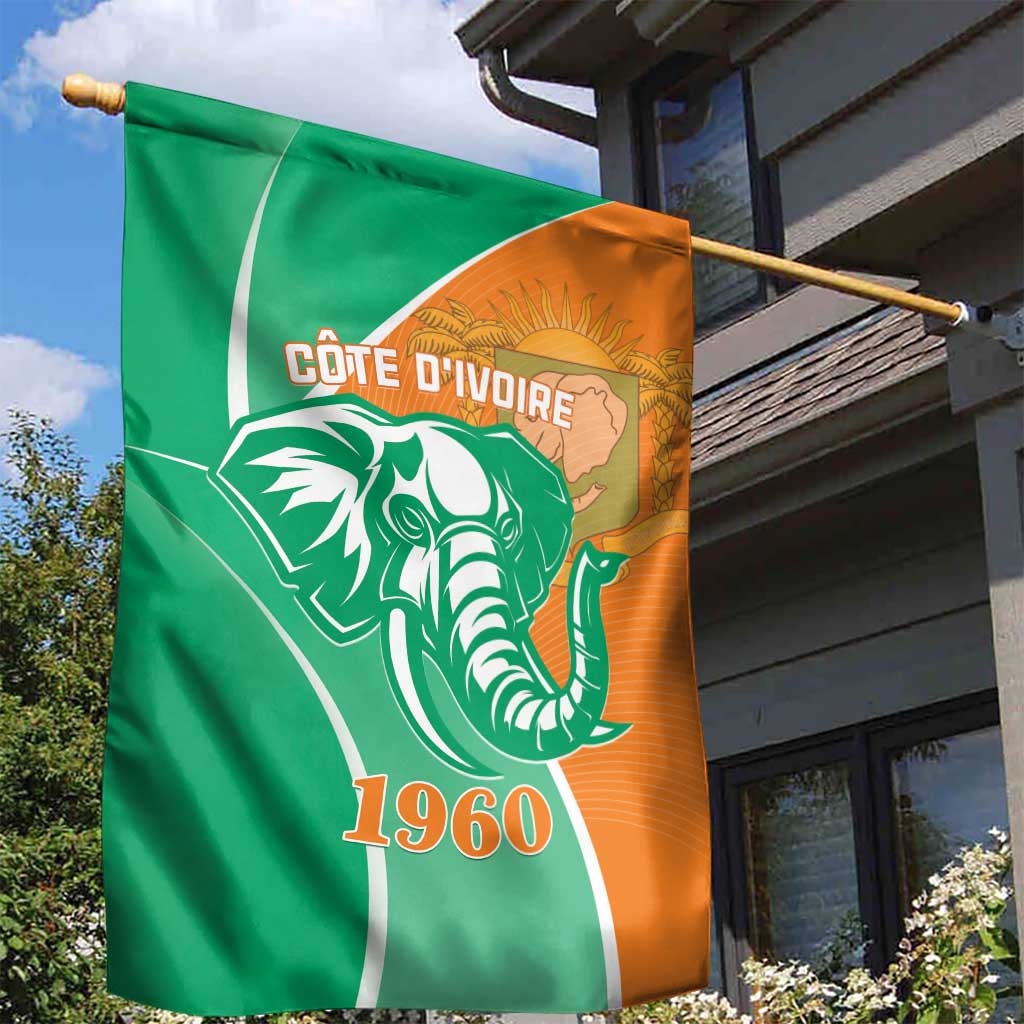 Ivory Coast Independence Day Garden Flag Cote d Ivoire Elephant LT01