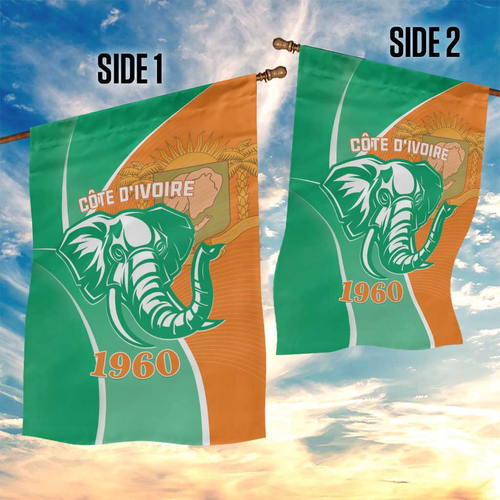 Ivory Coast Independence Day Garden Flag Cote d Ivoire Elephant LT01