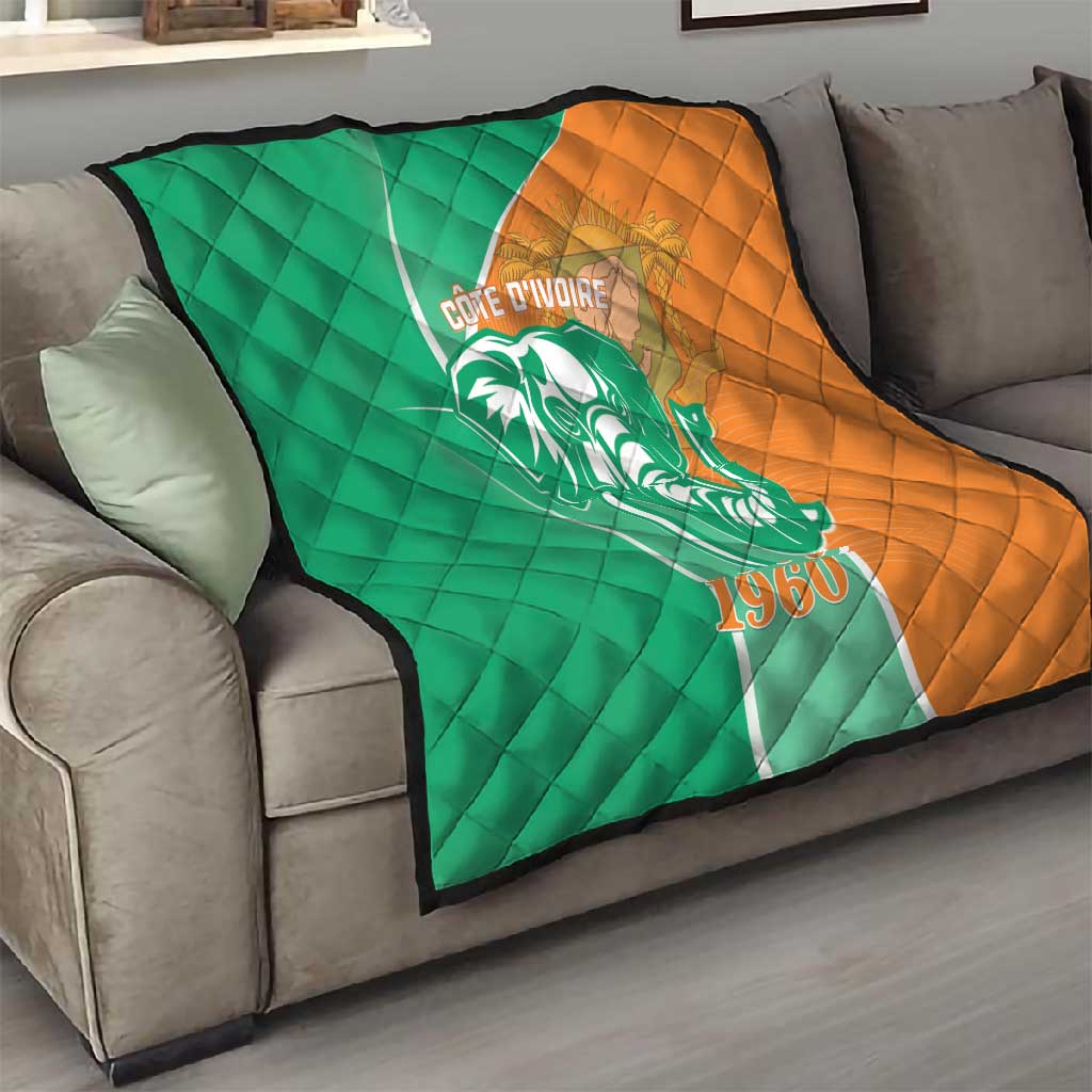 Ivory Coast Independence Day Quilt Cote d Ivoire Elephant LT01