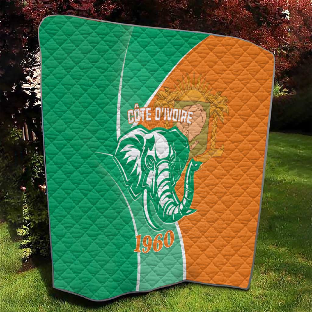Ivory Coast Independence Day Quilt Cote d Ivoire Elephant LT01