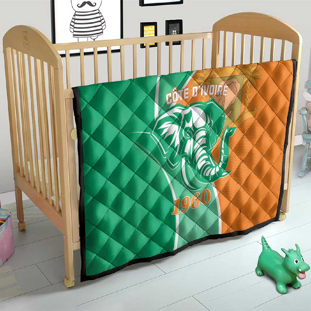 Ivory Coast Independence Day Quilt Cote d Ivoire Elephant LT01