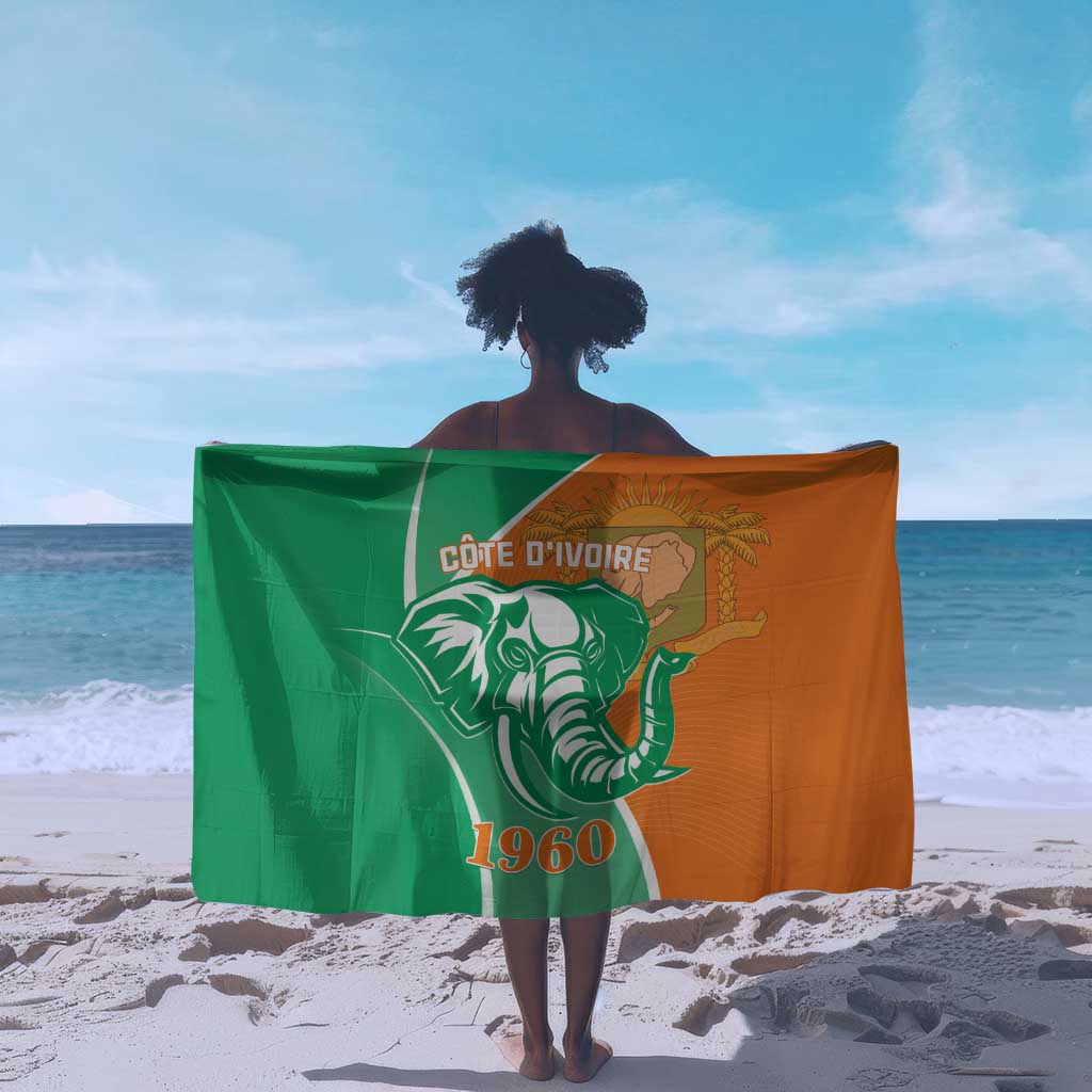 Ivory Coast Independence Day Sarong Cote d Ivoire Elephant LT01