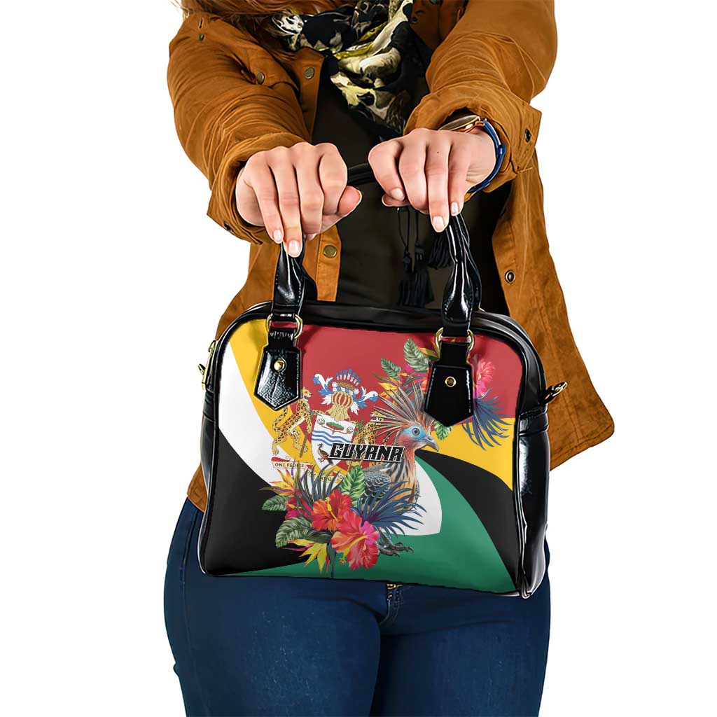 Guyana Canje Pheasant Shoulder Handbag Tropical Flowers LT01