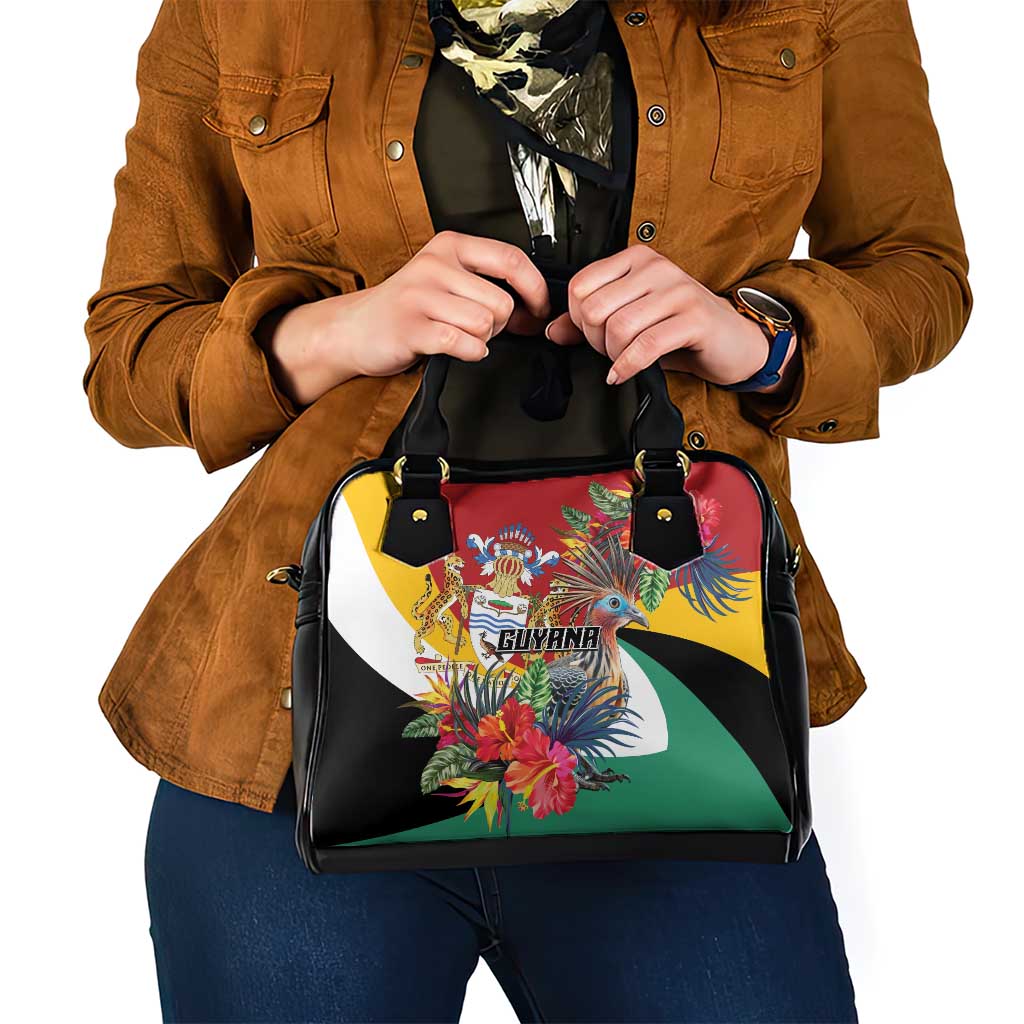 Guyana Canje Pheasant Shoulder Handbag Tropical Flowers LT01