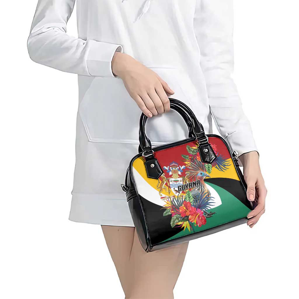 Guyana Canje Pheasant Shoulder Handbag Tropical Flowers LT01