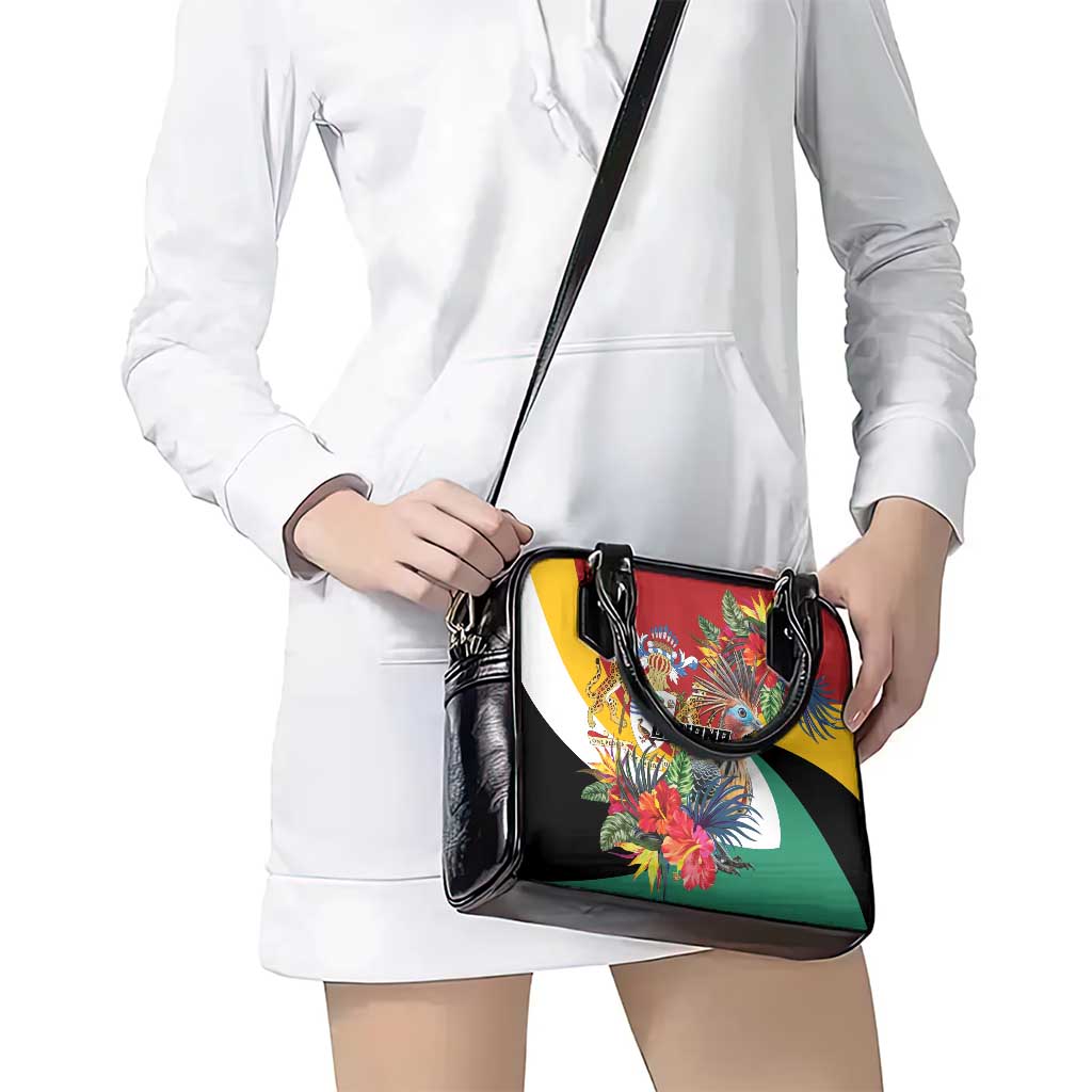 Guyana Canje Pheasant Shoulder Handbag Tropical Flowers LT01