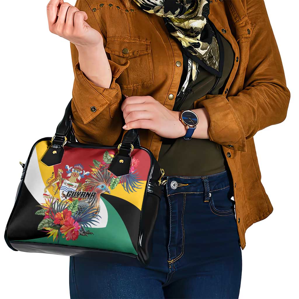 Guyana Canje Pheasant Shoulder Handbag Tropical Flowers LT01