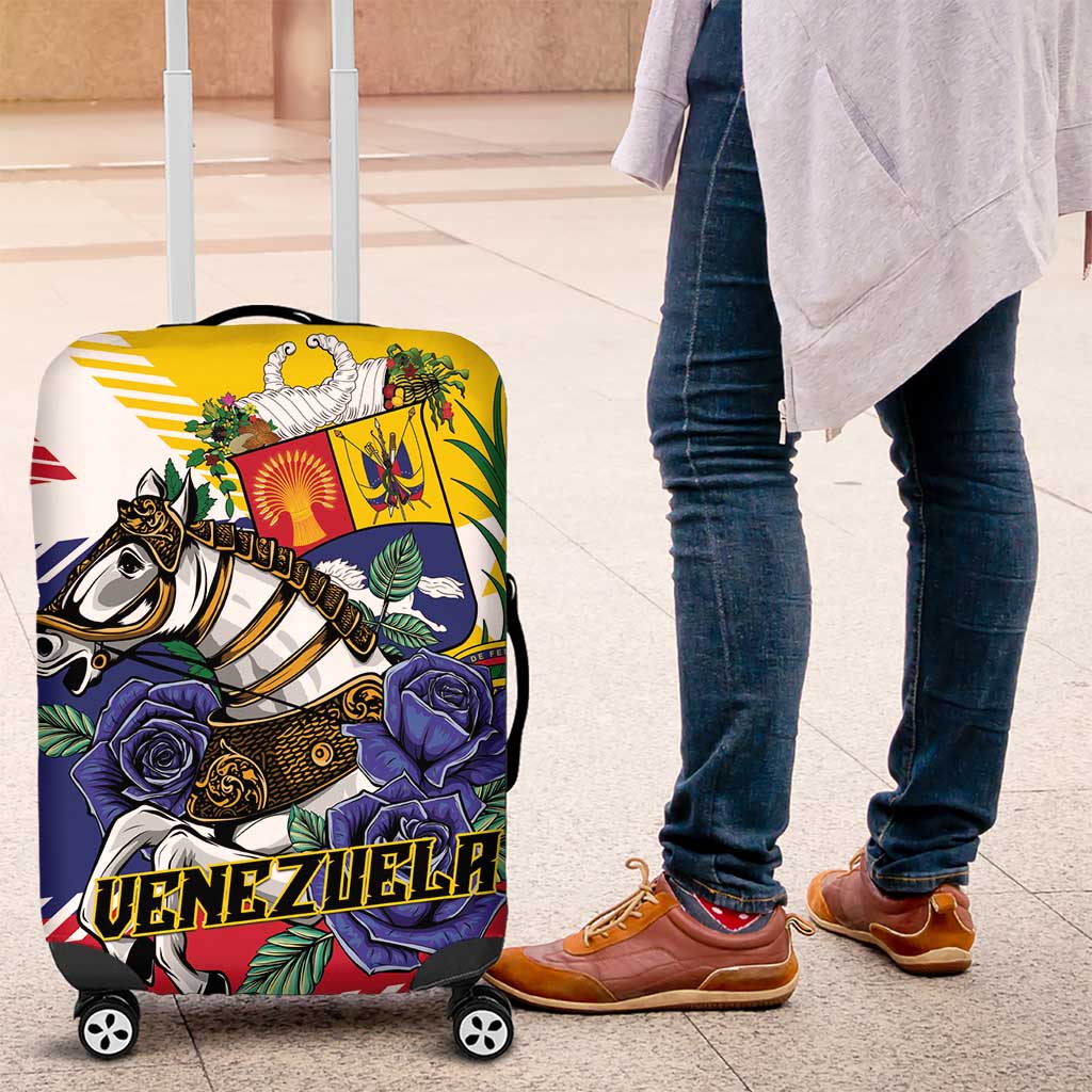 Venezuela White Horse Luggage Cover Veneziola Flag Colors LT01