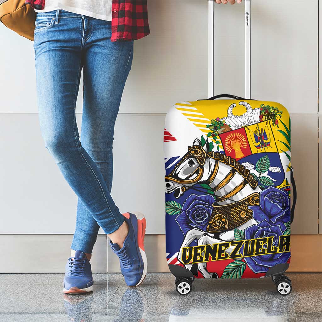Venezuela White Horse Luggage Cover Veneziola Flag Colors LT01
