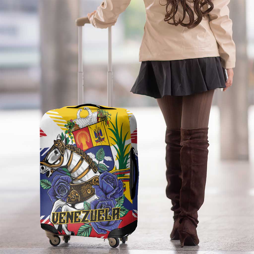 Venezuela White Horse Luggage Cover Veneziola Flag Colors LT01