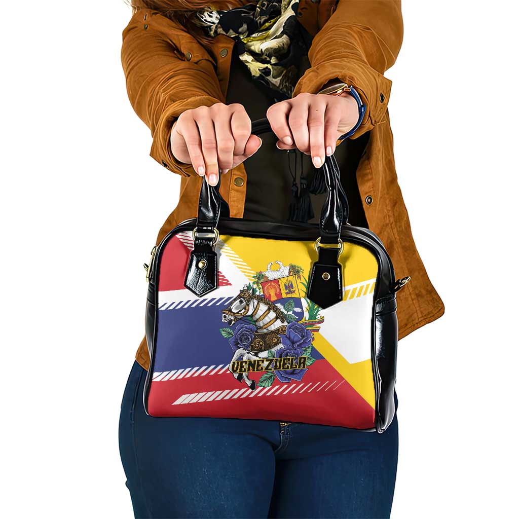 Venezuela White Horse Shoulder Handbag Veneziola Flag Colors LT01