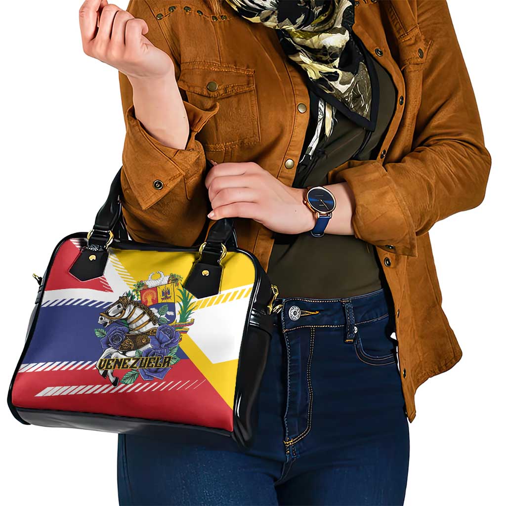 Venezuela White Horse Shoulder Handbag Veneziola Flag Colors LT01