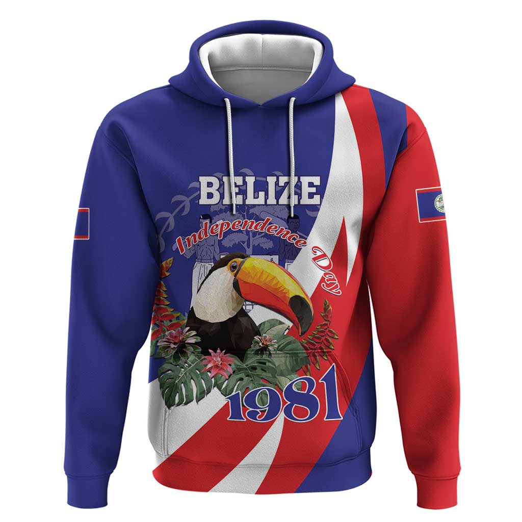 Belize Independence Day 1981 Hoodie Bileez Keel Billed Toucan LT01