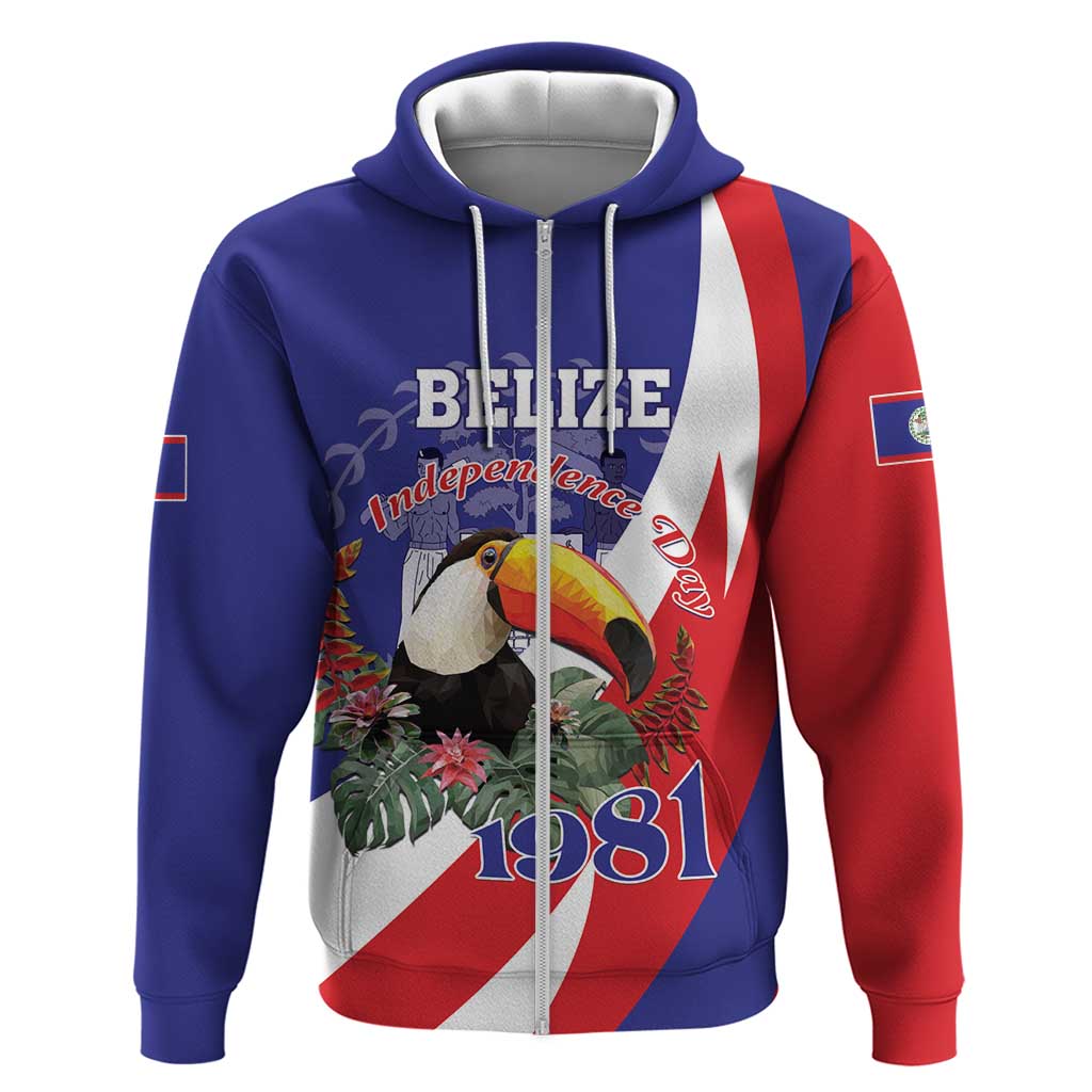 Belize Independence Day 1981 Hoodie Bileez Keel Billed Toucan LT01