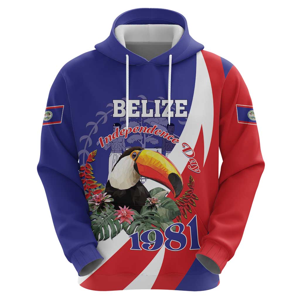 Belize Independence Day 1981 Hoodie Bileez Keel Billed Toucan LT01