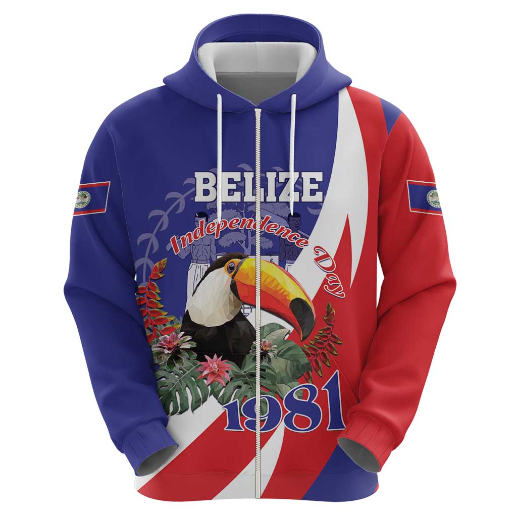 Belize Independence Day 1981 Hoodie Bileez Keel Billed Toucan LT01