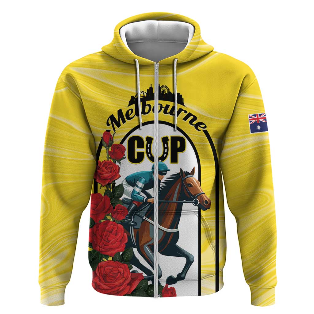 Personalised Melbourne Horse Racing Hoodie The Race That Stops The Nation LT01