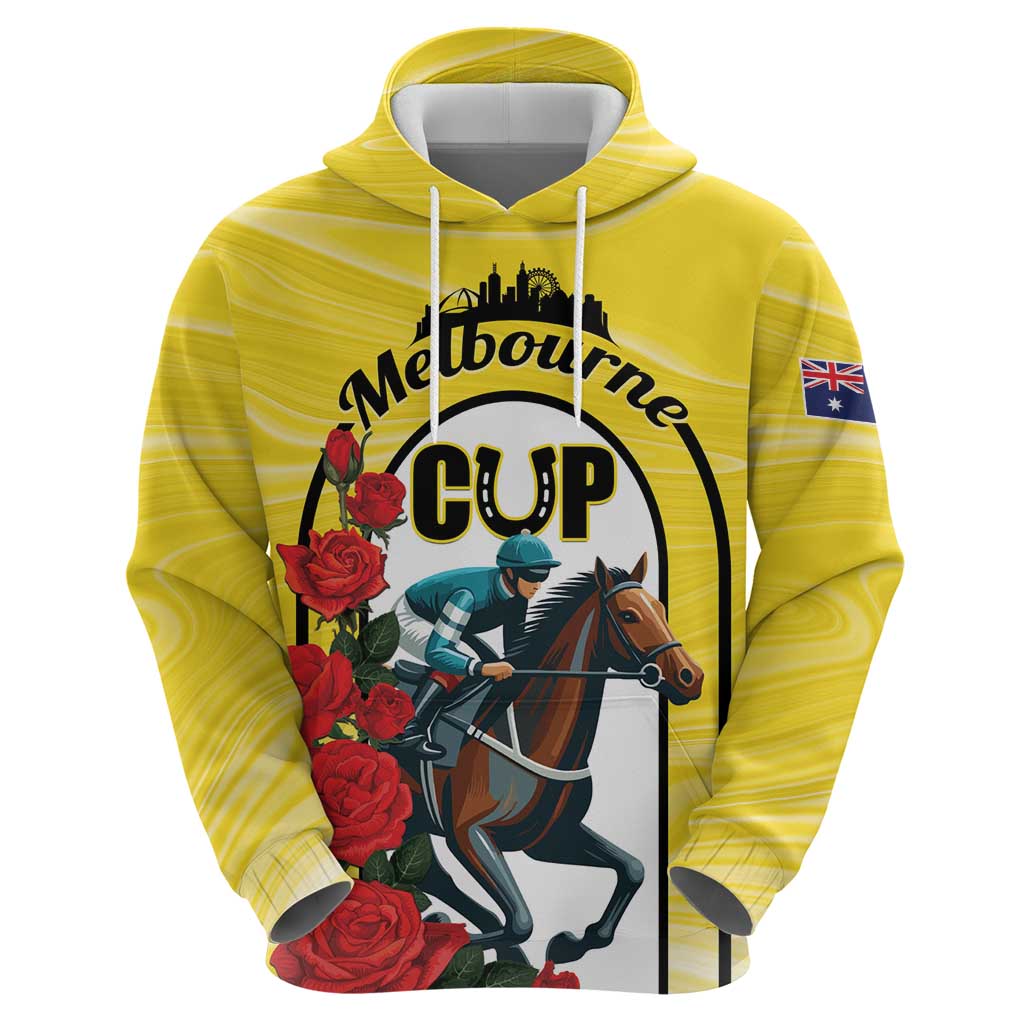 Personalised Melbourne Horse Racing Hoodie The Race That Stops The Nation LT01