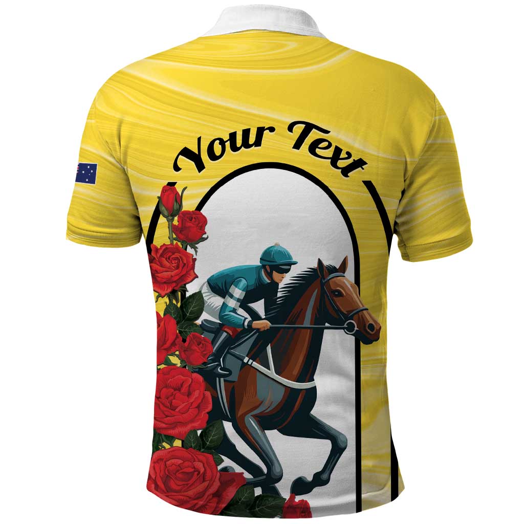 Personalised Melbourne Horse Racing Polo Shirt The Race That Stops The Nation LT01