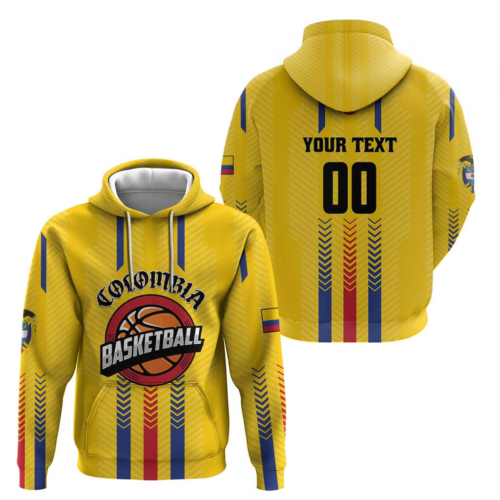 Colombia Basketball Custom Hoodie Vamos Colombiana LT01