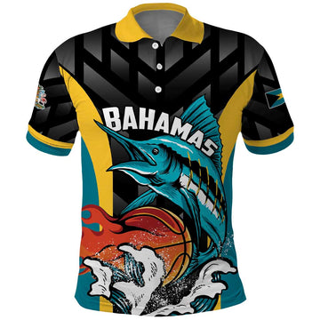 Bahamas Basketball Custom Polo Shirt Team Bahamas Come On LT01