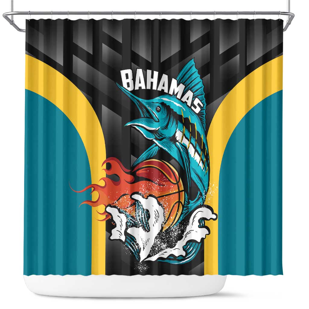 Bahamas Basketball Shower Curtain Team Bahamas Come On LT01