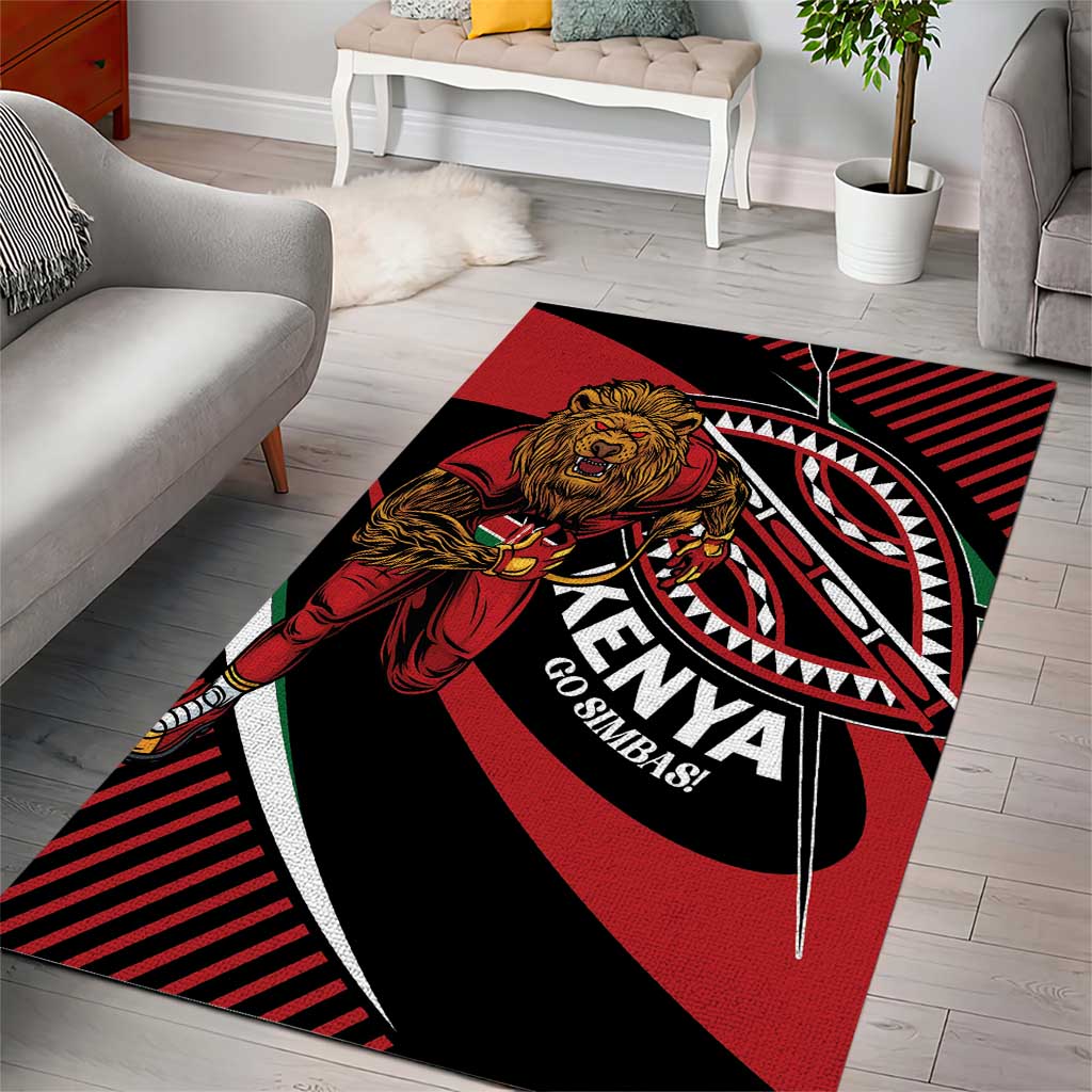 Kenya Rugby Area Rug Simbas Elevate Your Game LT01