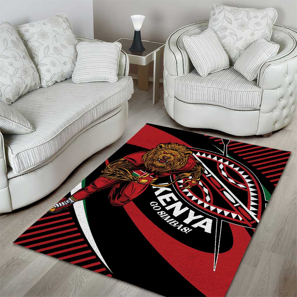 Kenya Rugby Area Rug Simbas Elevate Your Game LT01