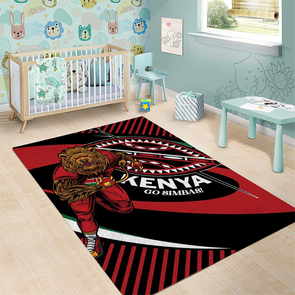 Kenya Rugby Area Rug Simbas Elevate Your Game LT01