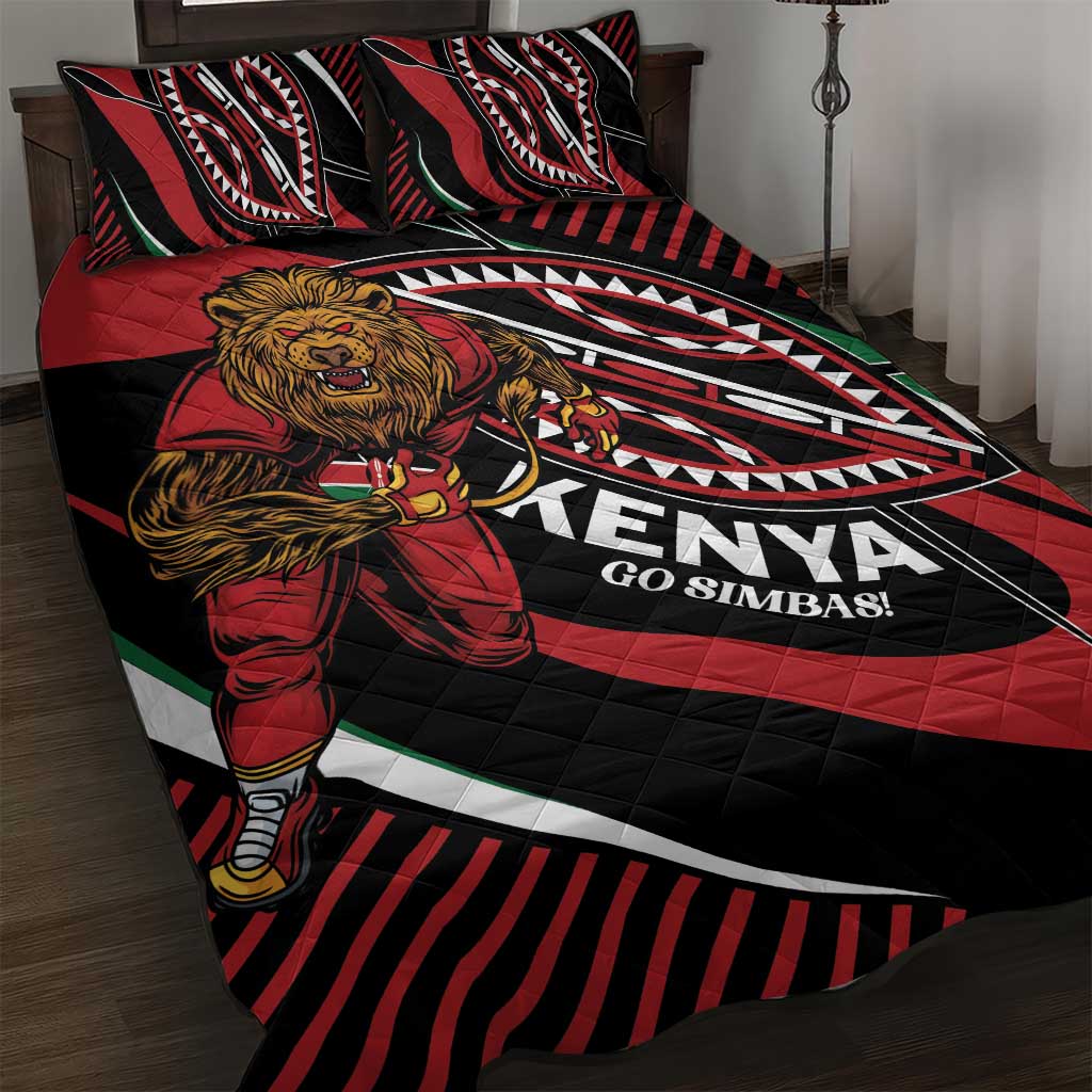 Kenya Rugby Quilt Bed Set Simbas Elevate Your Game LT01