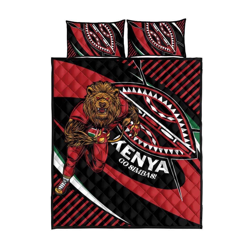 Kenya Rugby Quilt Bed Set Simbas Elevate Your Game LT01