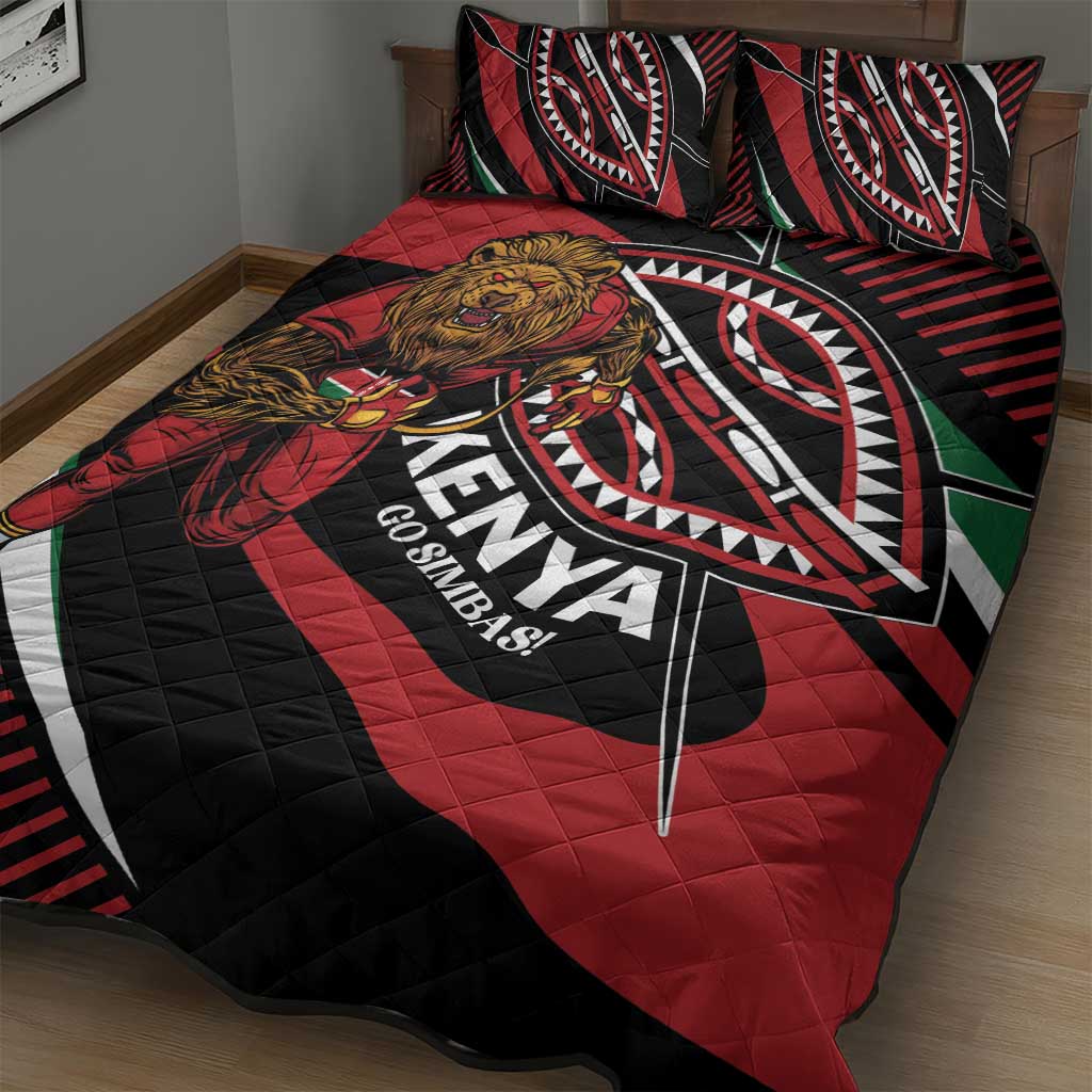 Kenya Rugby Quilt Bed Set Simbas Elevate Your Game LT01