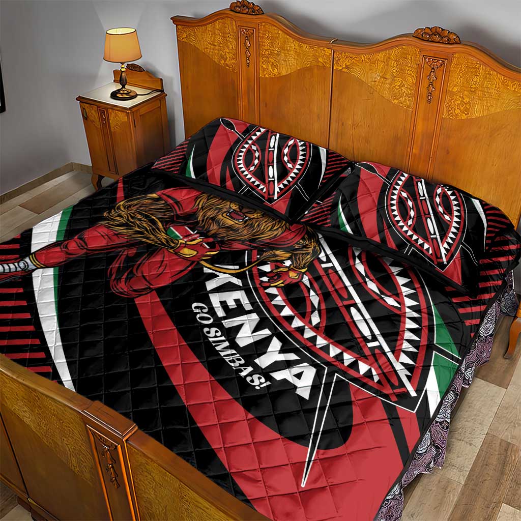Kenya Rugby Quilt Bed Set Simbas Elevate Your Game LT01