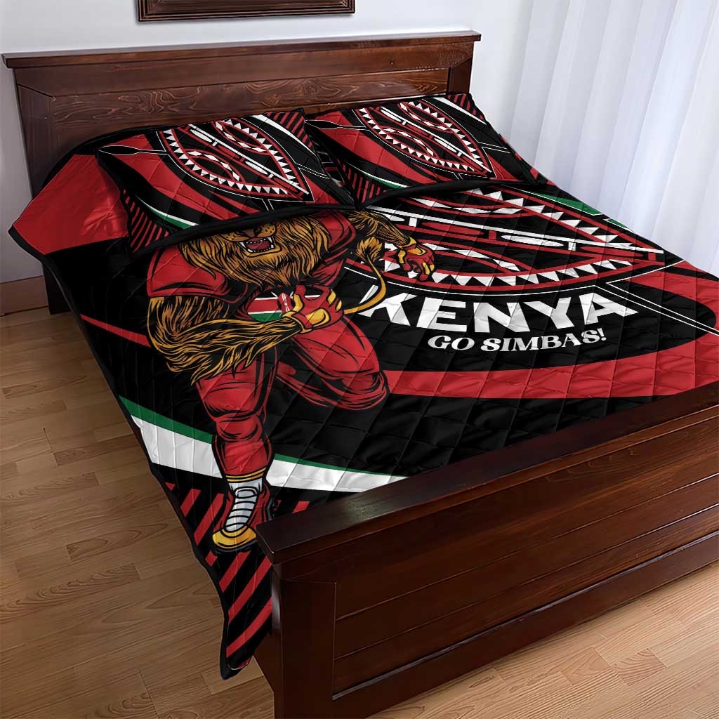Kenya Rugby Quilt Bed Set Simbas Elevate Your Game LT01