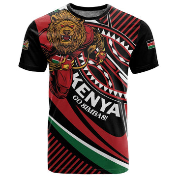Custom Kenya Rugby T shirt Simbas Elevate Your Game LT01