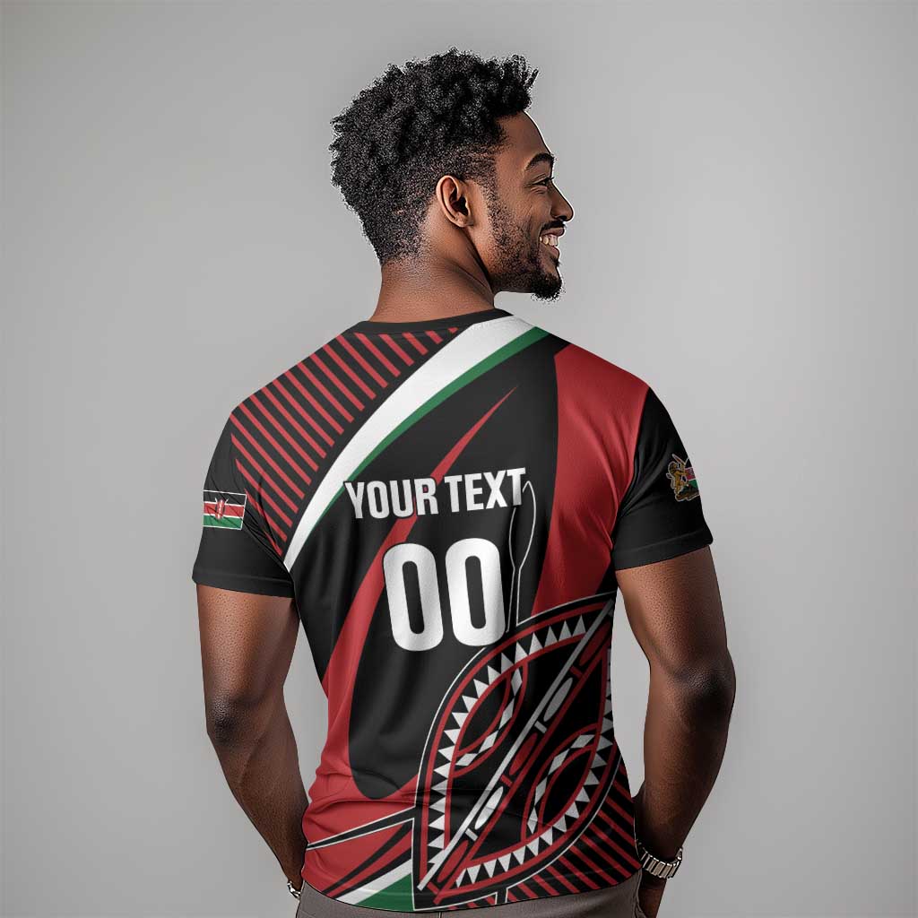 Custom Kenya Rugby T shirt Simbas Elevate Your Game LT01