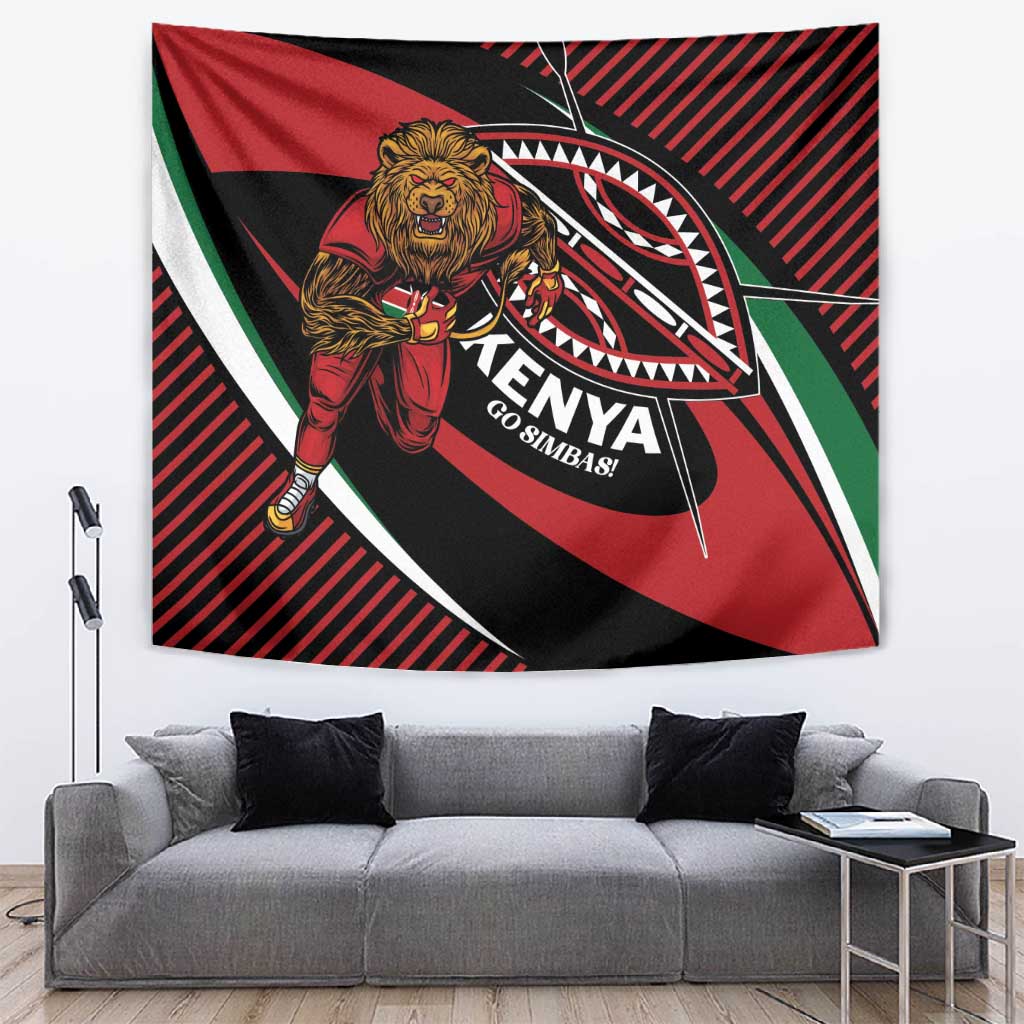 Kenya Rugby Tapestry Simbas Elevate Your Game LT01