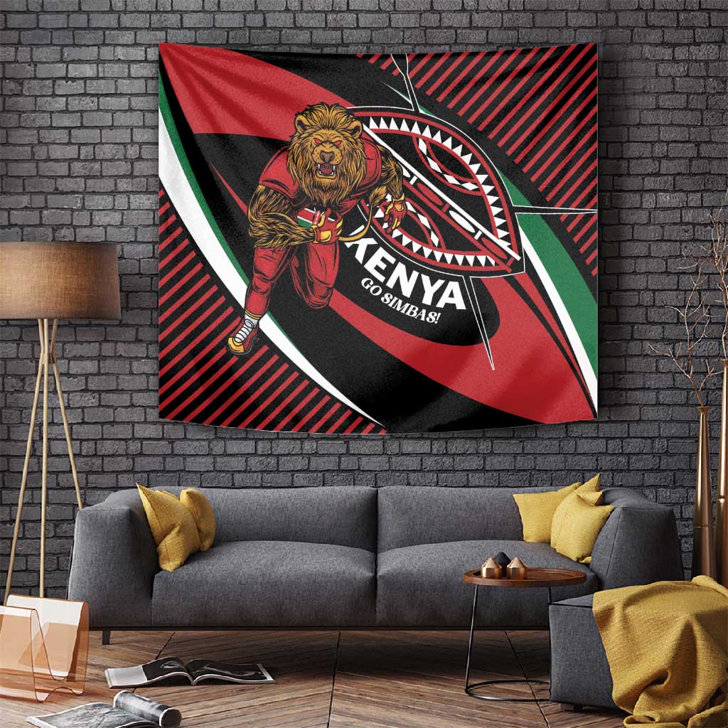 Kenya Rugby Tapestry Simbas Elevate Your Game LT01