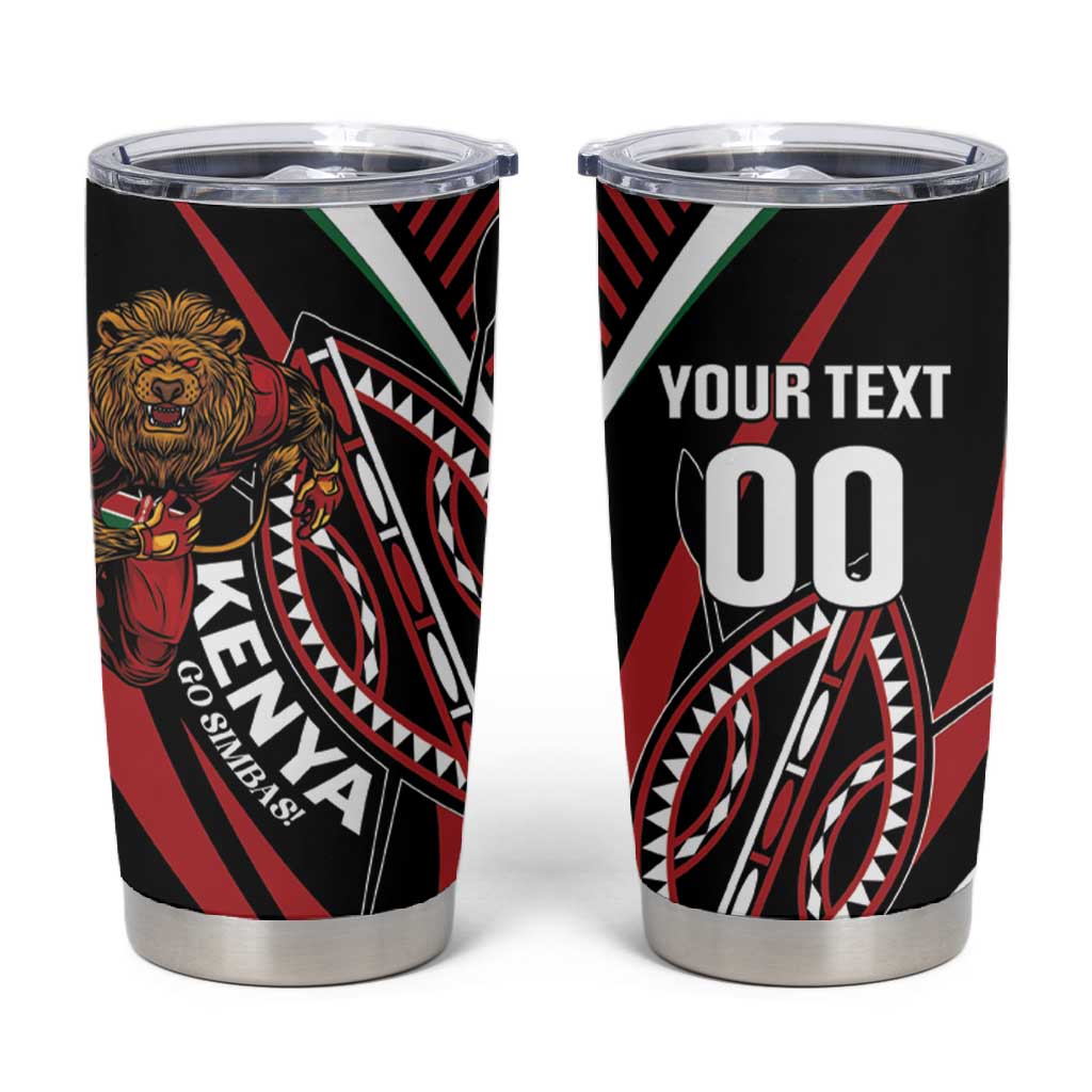 Custom Kenya Rugby Tumbler Cup Simbas Elevate Your Game LT01