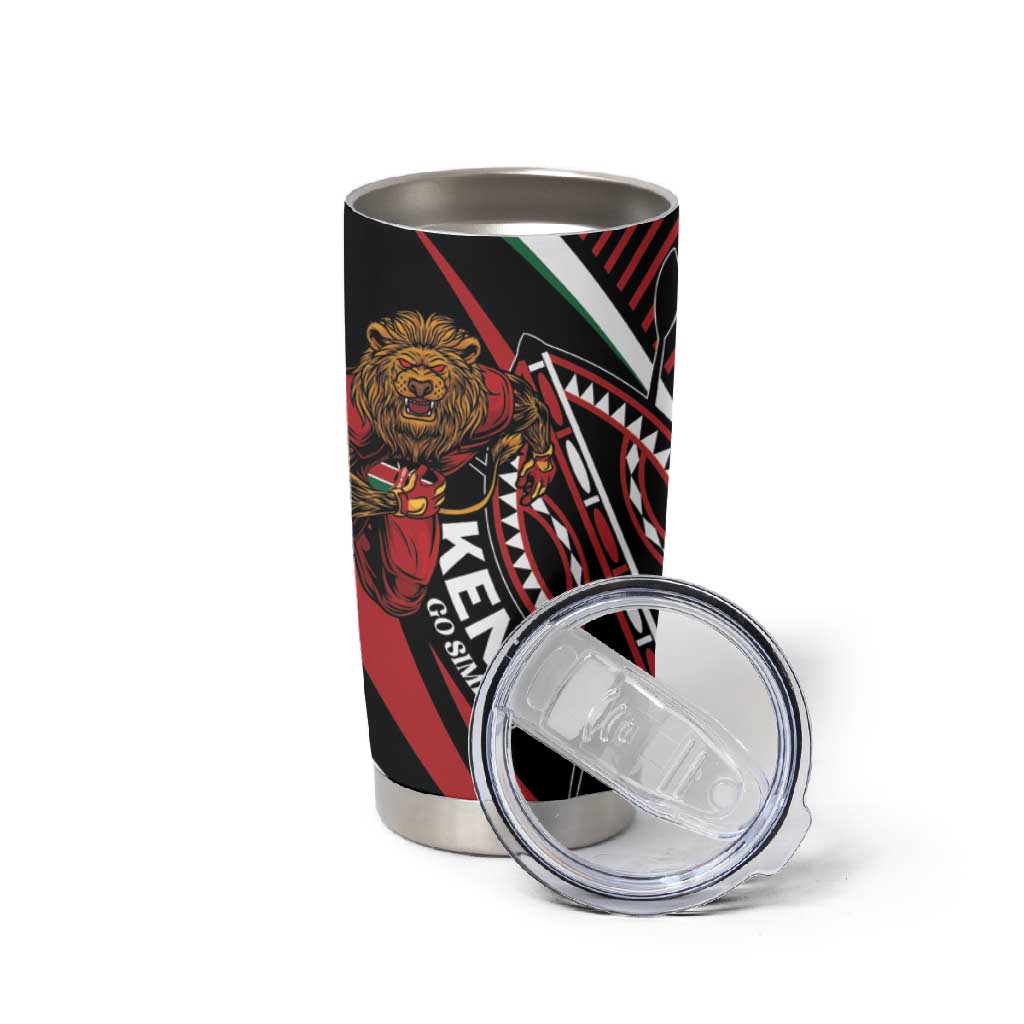 Custom Kenya Rugby Tumbler Cup Simbas Elevate Your Game LT01