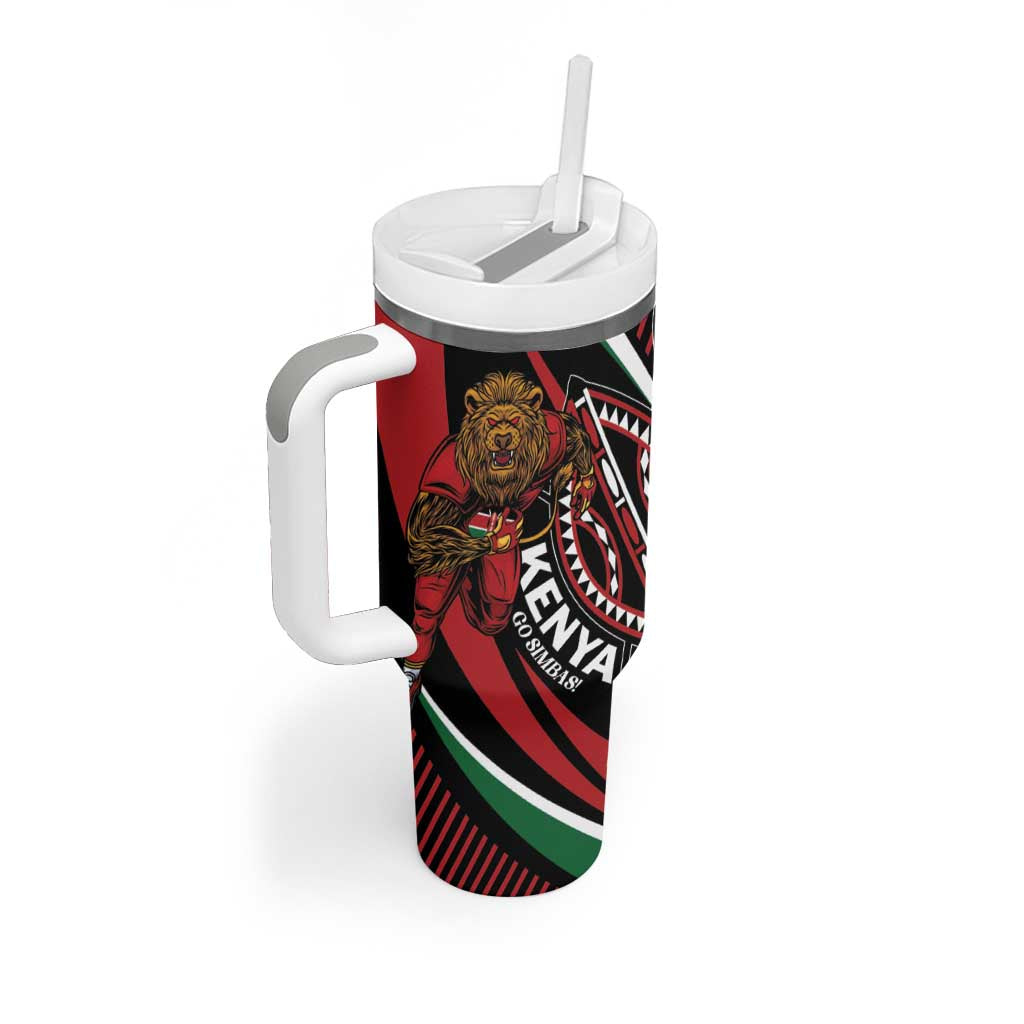 Custom Kenya Rugby Tumbler With Handle Simbas Elevate Your Game LT01
