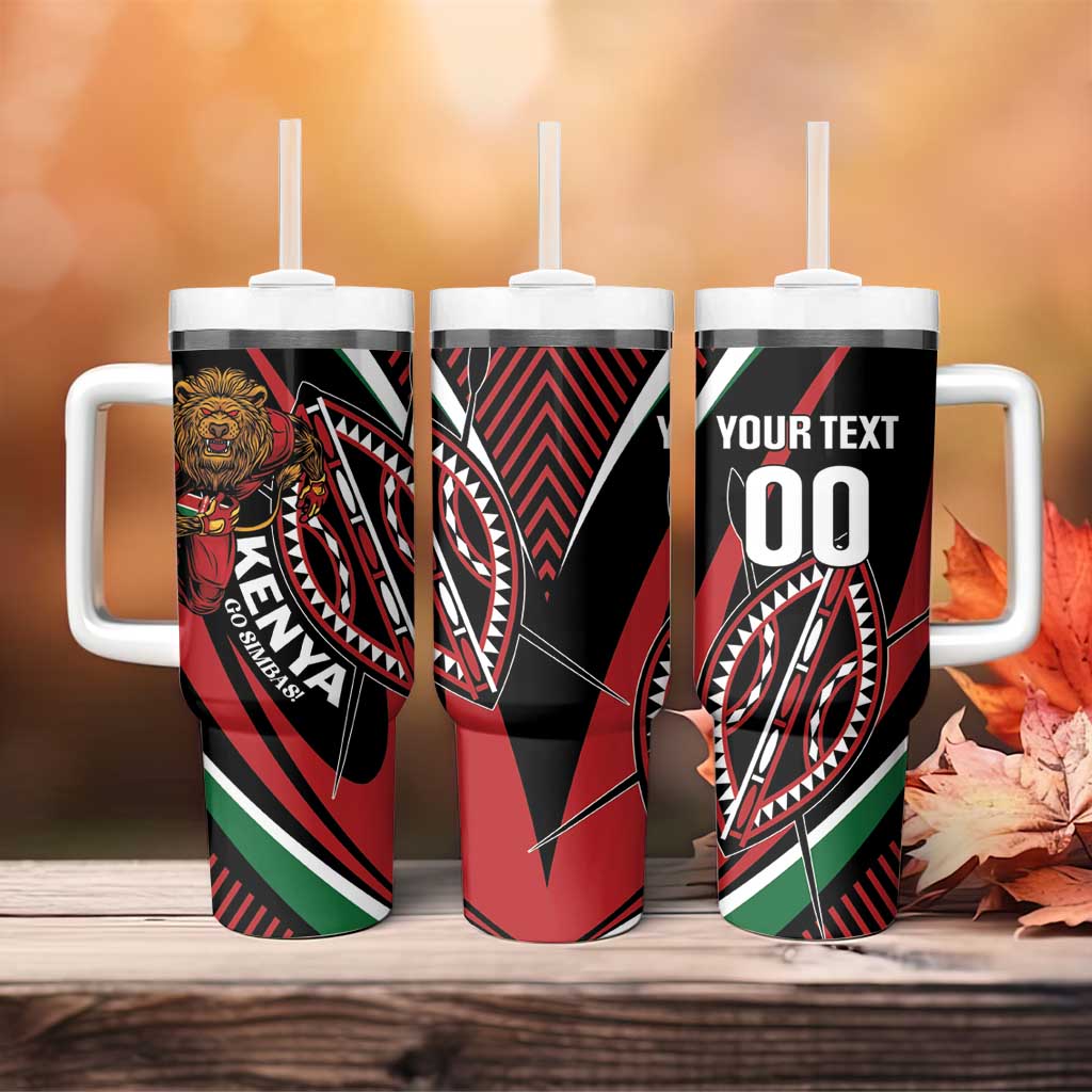 Custom Kenya Rugby Tumbler With Handle Simbas Elevate Your Game LT01