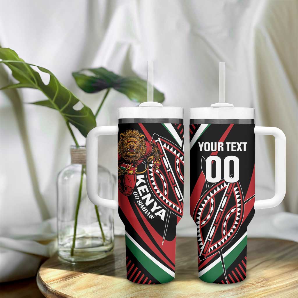 Custom Kenya Rugby Tumbler With Handle Simbas Elevate Your Game LT01